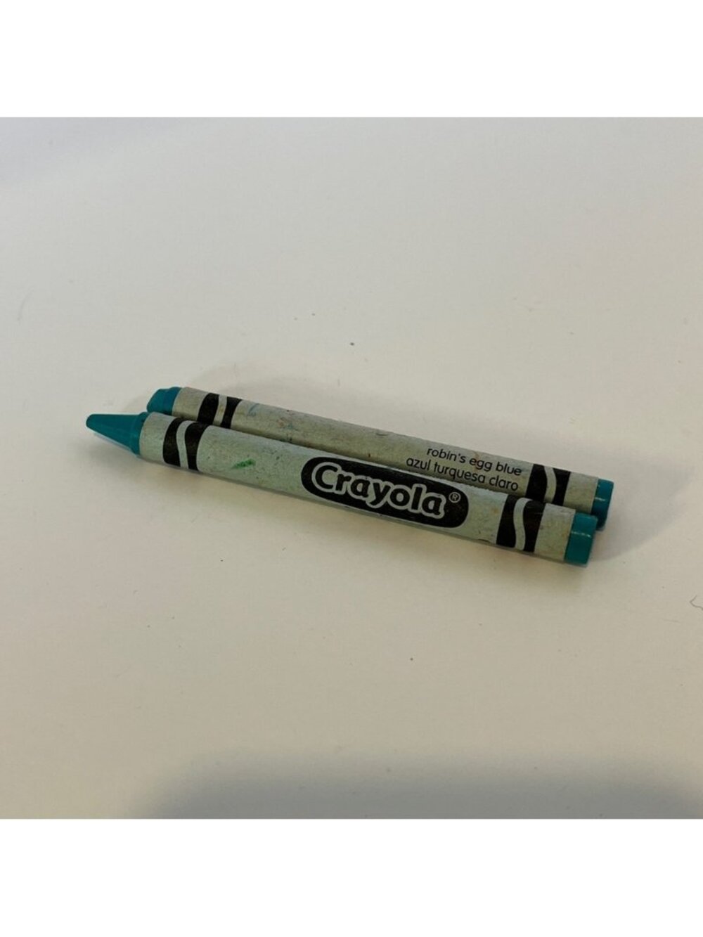 5/$25 Vintage 90s Robin's Egg Blue Crayola Crayon Replacement Lot of 2 Used